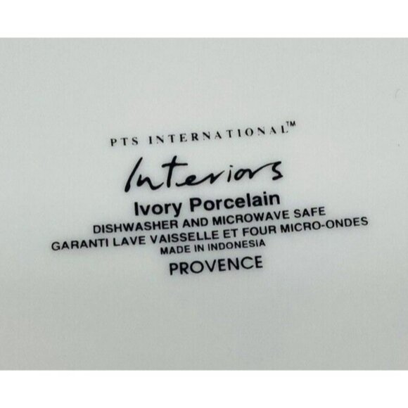 PTS international Interiors PROVENCE Fruit Leaves Porcelain Chop Plate Platter - Picture 4 of 13